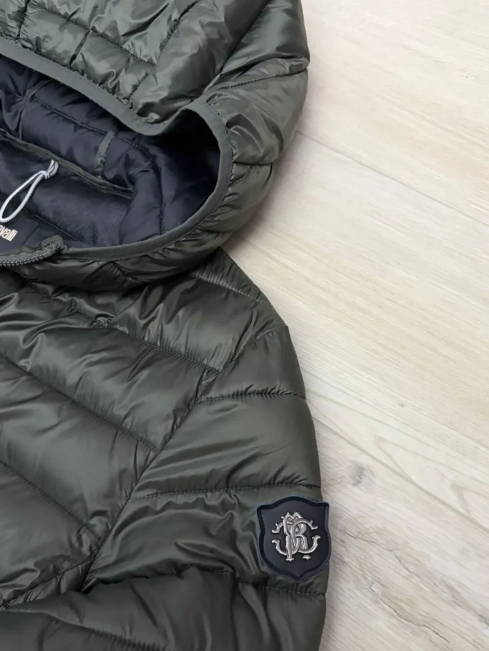ROBERTO CAVALLI Luxury Designer Winter Puffer Parka Jacket Coat Womens Large